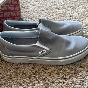 Vans Classic Gray Slip-On Sneakers